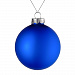 Gifts: елочный шар finery matt, 10 см, матовый синий 