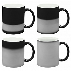 Gifts: кружка «хамелеон», глянцевая, черная 
