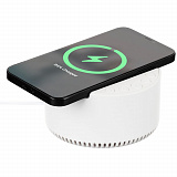 Gifts: bluetooth-колонка с беспроводной зарядкой relaxtime, белая 