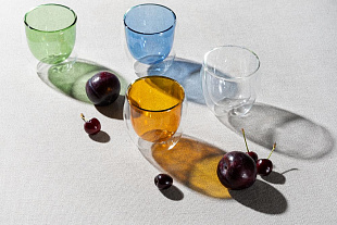 Gifts: стакан с двойными стенками glass bubble, бесцветный 