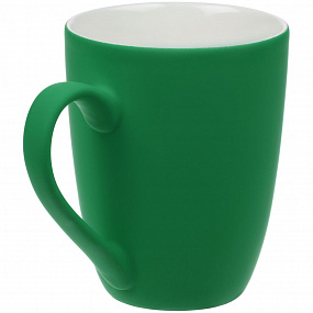 Gifts: кружка good morning с покрытием софт-тач, ver.2, зеленая 