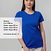 Gifts: футболка женская t-bolka stretch lady, ярко-синяя (royal) 