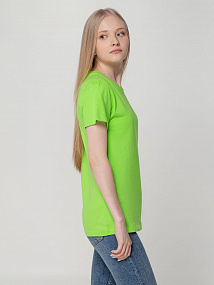Gifts: футболка женская t-bolka lady, зеленое яблоко 