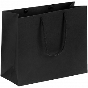 Gifts: пакет бумажный porta s, черный 