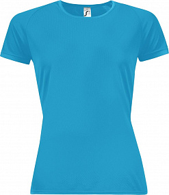 Gifts: футболка женская sporty women 140, бирюзовая 