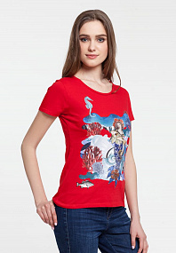 Gifts: футболка женская ragazza di mare, красная 