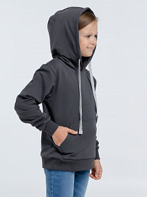 Gifts: толстовка с капюшоном детская kirenga kids, темно-серая (графит) 