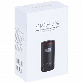 Gifts: электрическая вакуумная пробка circle joy, черная 