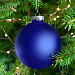 Gifts: елочный шар finery matt, 10 см, матовый синий 