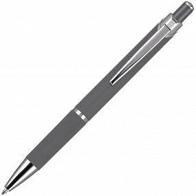 Gifts: ручка шариковая chromos soft touch, серая 