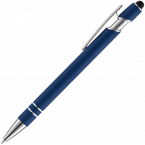 Gifts: ручка шариковая pointer soft touch со стилусом, темно-синяя 