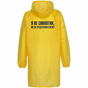Gifts: дождевик «я не синоптик», желтый 