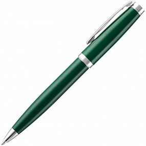 Gifts: ручка шариковая letra chrome, глянцевая, темно-зеленая 
