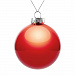 Gifts: оформительский шар finery, 10 см, глянцевый красный 