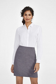 Gifts: рубашка женская becker women, бордовая с белым 