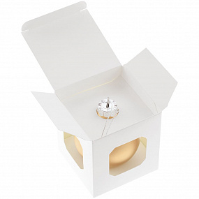 Gifts: елочный шар finery matt, 8 см, матовый золотистый 