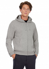 Gifts: толстовка мужская hooded full zip серый меланж 