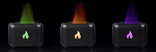 Gifts: увлажнитель-ароматизатор fire flick с имитацией пламени, черный 