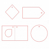 Gifts: этикетка бумажная на заказ paper, m 