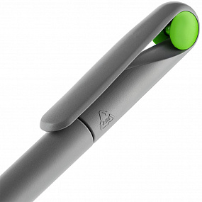 Gifts: ручка шариковая prodir ds1 tmm dot, серая с ярко-зеленым 