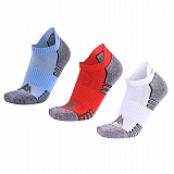Gifts: набор из 3 пар спортивных мужских носков monterno sport, голубой, красный и белый 
