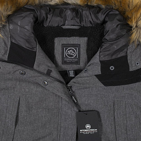 Gifts: парка женская explorer, серый меланж 