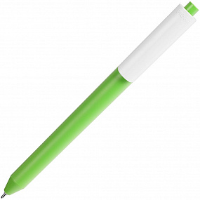 Gifts: ручка шариковая pigra p03 mat, светло-зеленая с белым 