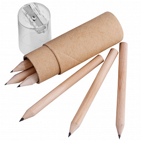 Gifts: набор карандашей pencilvania office с точилкой, прозрачный 