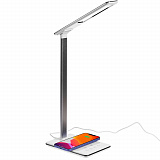 Gifts: настольная лампа с беспроводной зарядкой power spot, белая 