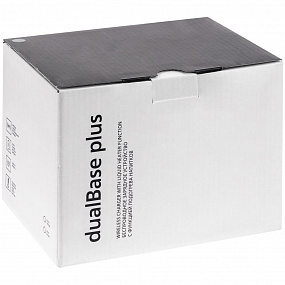 Gifts: кружка с подогревом и беспроводной зарядкой dual base plus, белая 