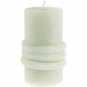 Gifts: свеча snake knot, зеленая 