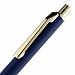 Gifts: ручка шариковая lobby soft touch gold, синяя 