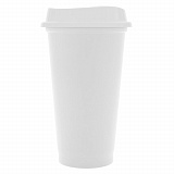 Gifts: стакан с крышкой color cap white, белый 