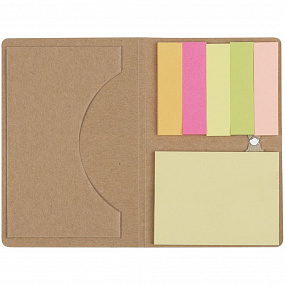Gifts: футляр для визитки eco holder со стикерами, крафт 