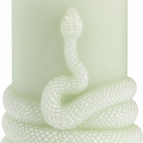 Gifts: свеча snake knot, зеленая 