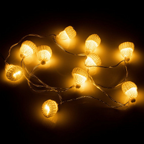 Gifts: гирлянда cosy poms, белая 