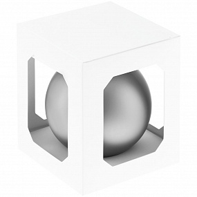 Gifts: оформительский шар finery, 10 см, матовый серебристый 