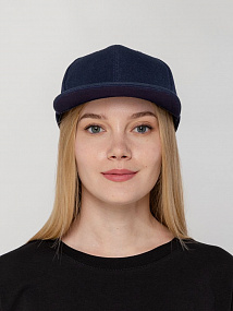 Gifts: бейсболка snapback с прямым козырьком, темно-синяя 