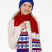 Gifts: шарф happy view, красный с синим 
