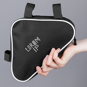 Gifts: велосумка на раму bikeline mini, черная с белым 