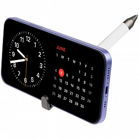 Gifts: ручка шариковая standic с подставкой для телефона, белая 