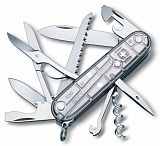 Gifts: офицерский нож huntsman 91, прозрачный серебристый 