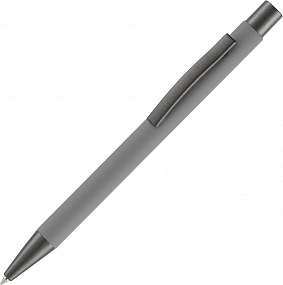Gifts: ручка шариковая atento soft touch, серая 