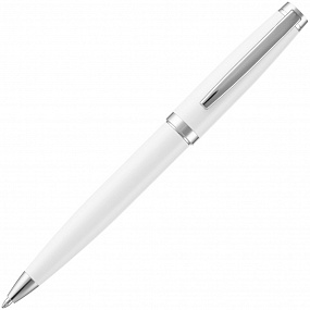 Gifts: ручка шариковая letra chrome, глянцевая, белая 