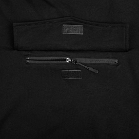 Gifts: худи унисекс с карманом на груди chest pocket, черное 