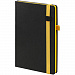 Gifts: ежедневник ton black, недатированный, черный с желтым 
