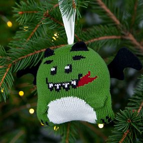 Gifts: елочный шар «дракон», зеленый 