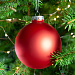 Gifts: елочный шар finery matt, 10 см, матовый красный 
