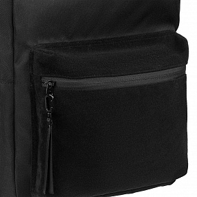 Gifts: рюкзак patch catcher с карманом из липучки, черный 