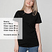 Gifts: футболка женская t-bolka lady, черная 